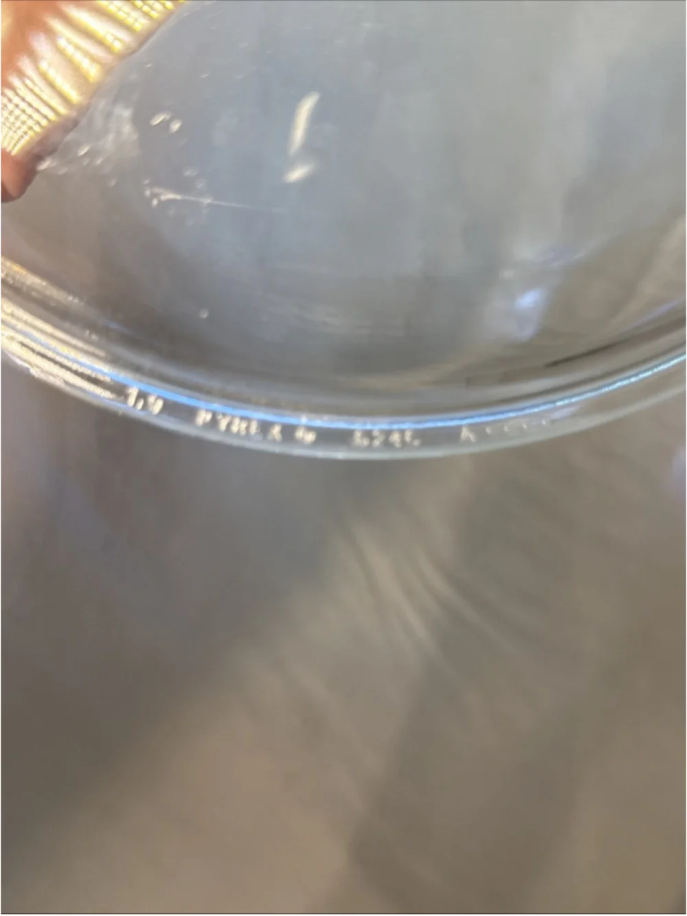 Vintage Pyrex 624C Clear Glass Replacement Lid 8.75 Inch Round Casserole Cover